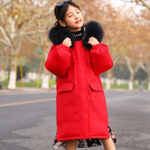 

children down jacket thick double face women's in the big length down jacket, Blue;gray