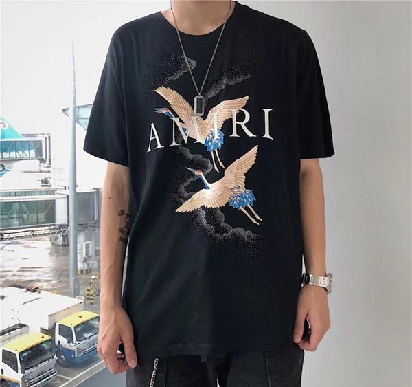 

amiri ђболки summer crane дизайнеѬкие ђболки straight огон кѬан белй мода мђжин жен, White;black