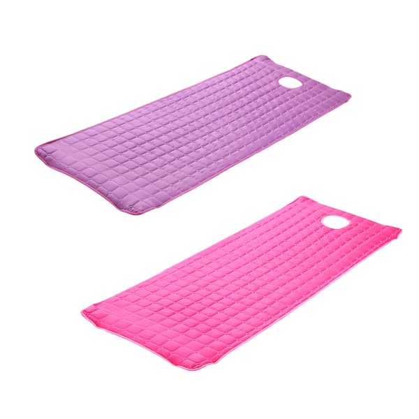 

2pcs thicken soft massage table sheet cover for 185x70cm beds, l salon beauty cosmetic purple rose red