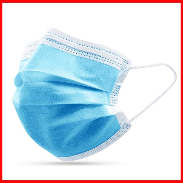 

три слоя одноразовые маски пыли анти-туман рот-муфельные маски анти-вирус бактерий лицом маски рот крышка дышащий рот на продажу