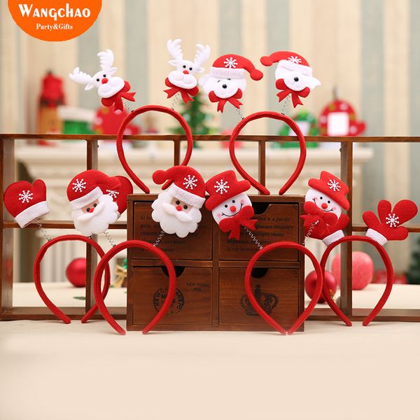 

5pcs/lot kids christmas antler hairband gift for the new year's products 2018 merry christmas decoraton for home accessories