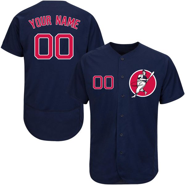 

Men Custom Baseball Jerseys Any Name Any Number factory direct Stitched Jersey Free shipping Superior quality navy