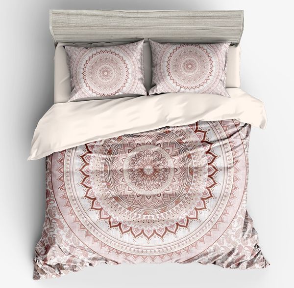 

bedding set bohemia modern duvet cover set black and white printed quilt cover 3/4pcs hot