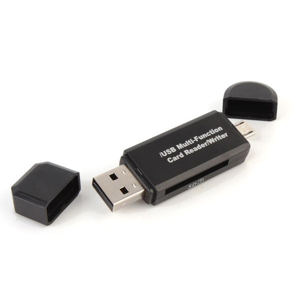 USB 2.0 Adaptör SD Kart Okuyucu İçin Android Telefon Tablet PC için Mikro USB OTG