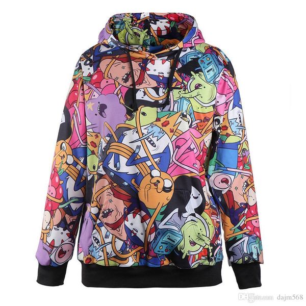 

мужской балахон толстовка пот пальто пуловера куртка осенью и зимой с капюшоном цифровой печатью пара свитера с длинными рукавами случайных, Black