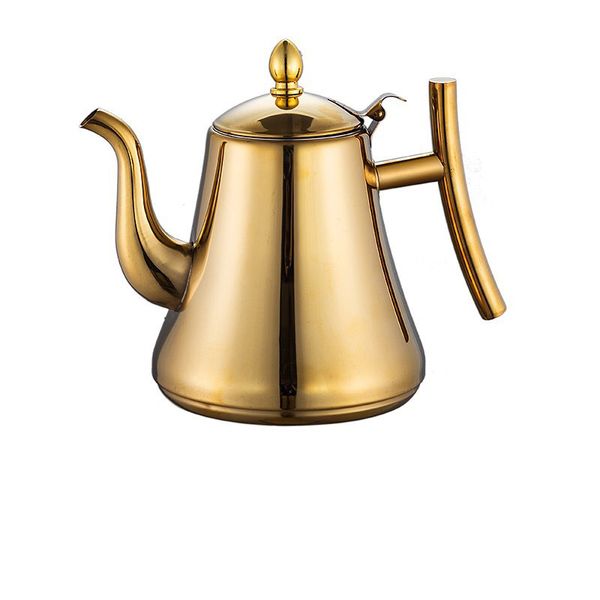 

tea kettle fashion gold and silver color tea pot with filter type l tea kettle 304 stainless steel water kettle water pot