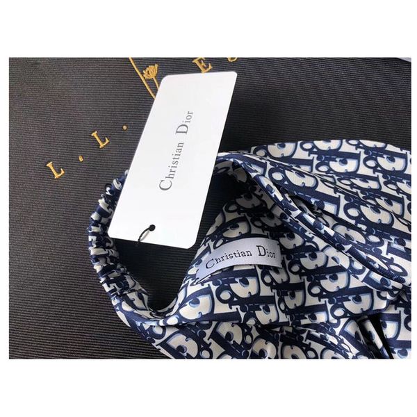 

2019 New Silk Turban Headbands Hair bands for Women Italy Brand full D logo Girls 100% Silk Cross heaedband Headwraps High Quality