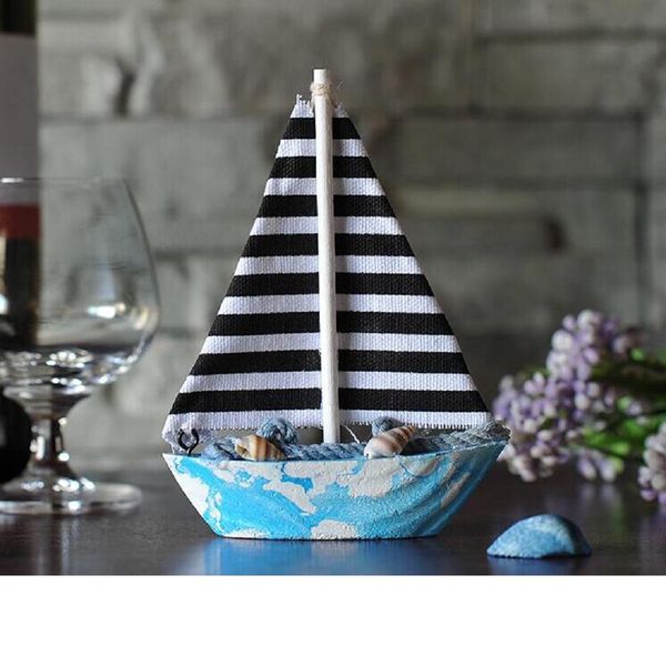 

mediterranean style nautical decor wood craft tablesailing boat ship art ornament