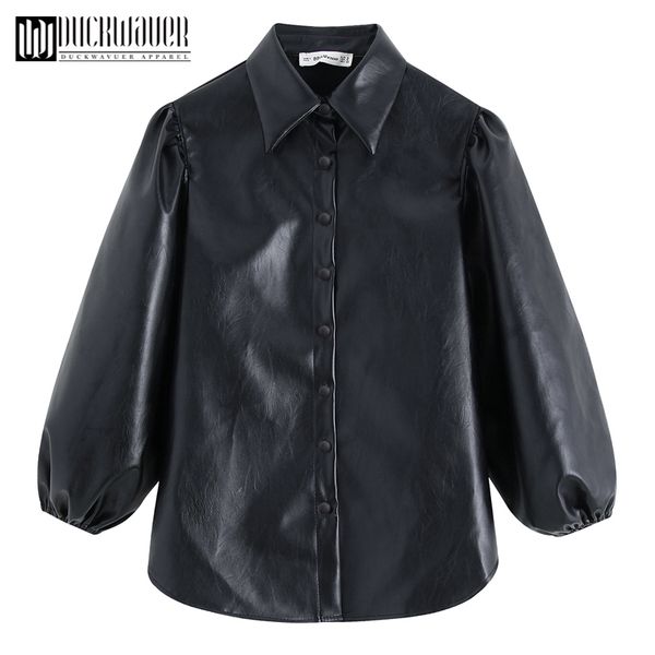 

утконос искусственная кожаная куртка женская осень зима с длинным рукавом pu куртка женская мотоциклетная куртка короткий байкер из искусств, Black;brown