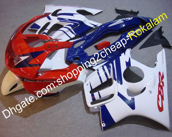 Carenatura adatta per carenatura Honda CBR600 F3 97 98 CBR600F3 CBR 600 1997 1998 Kit carenature carrozzeria ABS bianco blu rosso (stampaggio ad iniezione)