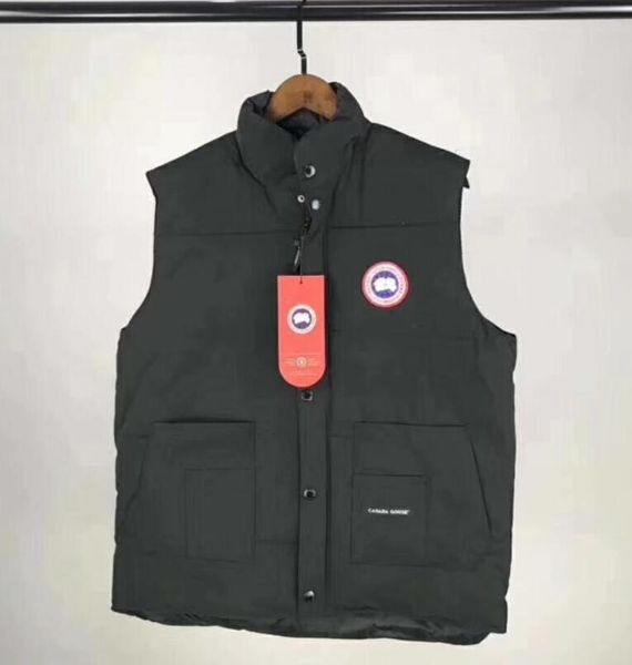 

mens vest jackets goose jackets fashion canada black grey blue womens coat canadian down jackets outdoor sports cold winter holiday, Black;white