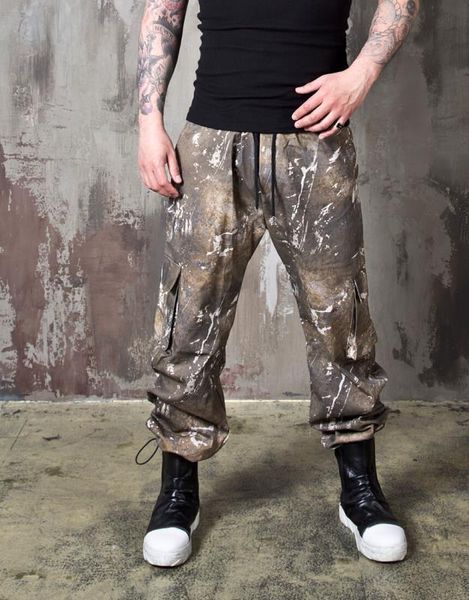 

summer new hip hop cargo pants casual beam trousers fashion trend multi-pocket camouflage pants men's jogger retro streetwear, Black