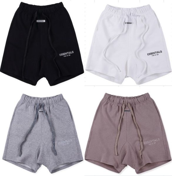 

new justin bieber fear of god essentials letter printing shorts jogger est drawstring collection man women hip hop fog, White;black