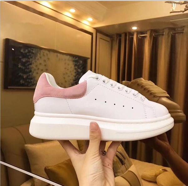 

2019 luxury designers, men's and women's shoes, fashion, white leather, flat shoes, casual parties, Black