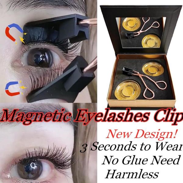 

1set magnetic eyelashes applicator clip need easy apply eyelashes handmade reusable dual magnets eyelash extension no glue set
