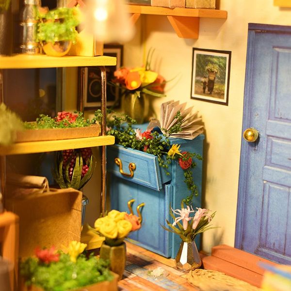 

dollhouse for doll robotime 3d diy wooden puzzle miniature furniture building model home decoration woodcraft gift for children