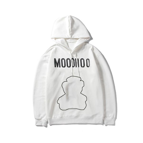 

men hoodie sweater casual sweatershirt hooded loong sleeve men women couple luxury pullover letters print clothes, White;black