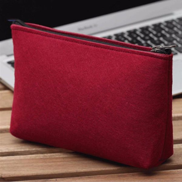 

multifunction travel cosmetic bag felt cloth insert makeup bag waterproof protable toiletry bag travel storage organizer
