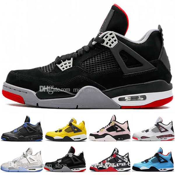 

with box wholesale bred 4 4s what the cactus jack laser wings mens basketball shoes eminem pale citron men sports designer sneakers
