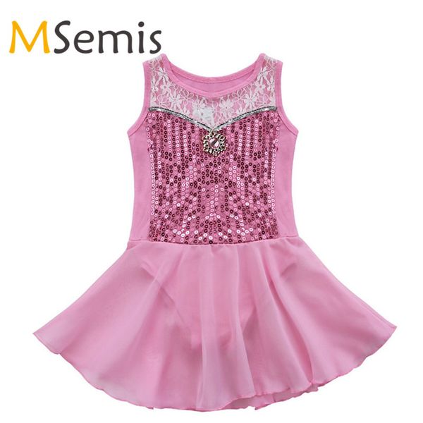 

дети девушки гимнастический купальник для танцев туту балета платье балерина гимнастический платье необычные sequined цветочные кружева бале, Black;red