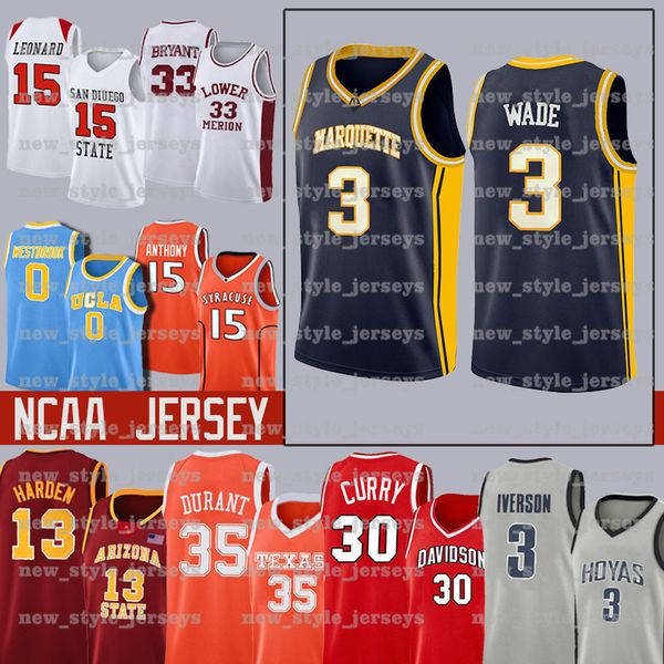 

kawhi ncaa san diuego state leonard texas longhorns durant kevin ucla bruins alumni russell dwyane westbrookwade basketball college jerseys, Black;red