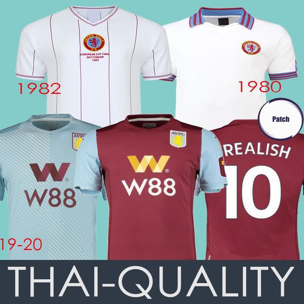 

19 20 a ton villa occer jer ey greali h che ter teer hau e a ton villa 1980 1982 retro football jer ey hogan greali h uniform kit hirt
