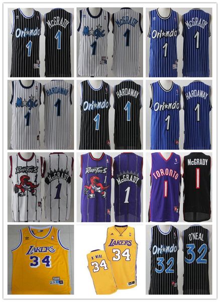 

2019 orlando haquille raptor men women youth toronto 32 o 039 neal magic penny 1 hardaway tracy 1 mcgrady titched college ba ketball jer