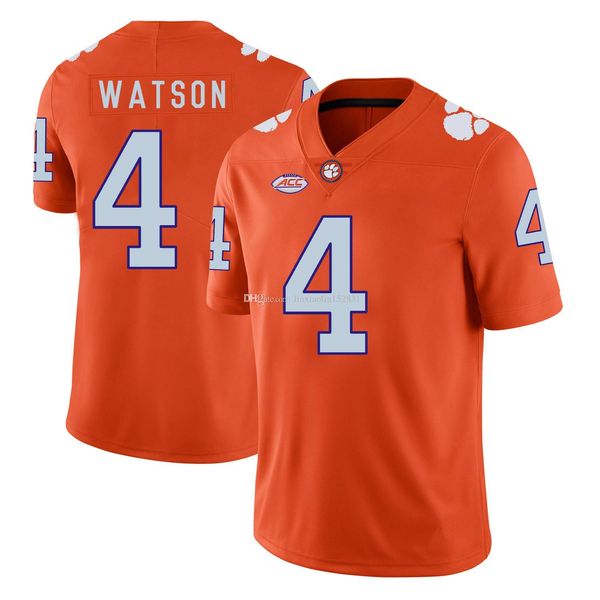 

deshaun watson stitched mens clemson tigers jayron kearse jadar johnson hunter renfrow greg huegel dexter lawrence ncaa college jersey, Black