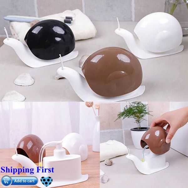 

дозатор жидкого мыла мультфильм улитка образный душ шампунь дозирующие бутылки пресс тип розлива аксессуары для ванной комнаты