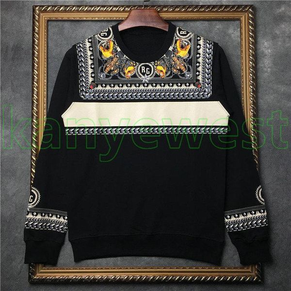

2020 new fashion autumn mens gundog animal printing hoodies jumpers womens sport designer hoodies hip hop casual sweatshirts, Black