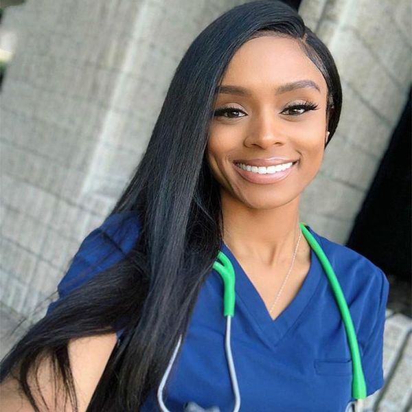 Transparent Lace Front Wigs Straight For Women Brazilian Pre