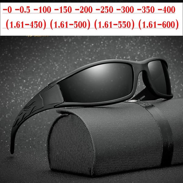 

2019 diopter sph 0 to -6.0 finished myopia sunglasses men women nearsighted polarized glasses optical square driving goggles nx, White;black