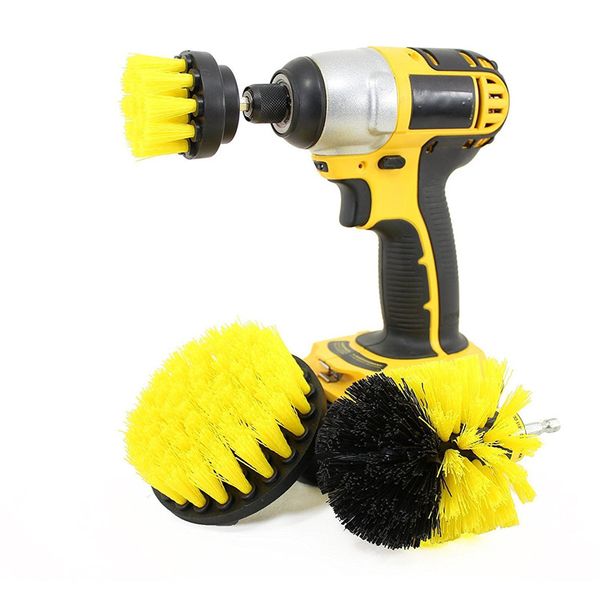 

3 pcs power scrubber brush set for bathroom drill scrubber brush for cleaning cordless drill attachment kit power scrub z2