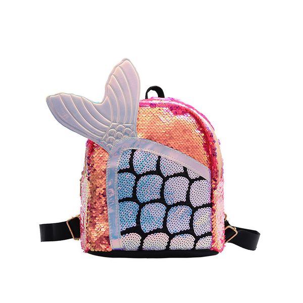 

kawaii fashion women's bag with fish scales and fish tail sequined shoulder bag for women