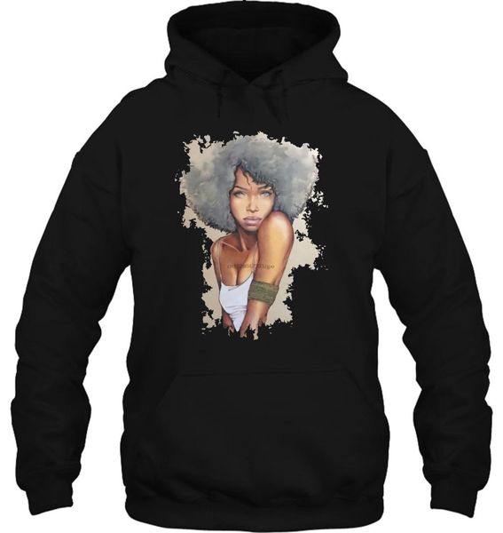 

men hoodie afro girl women streetwear, Black