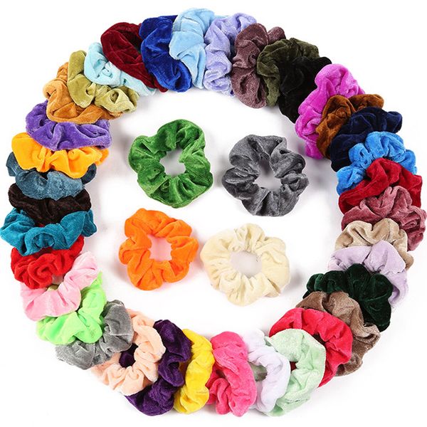 

europe and america fashion women's autumn and winter new style accessories elasticity hairband color intestine headband seamless, Brown