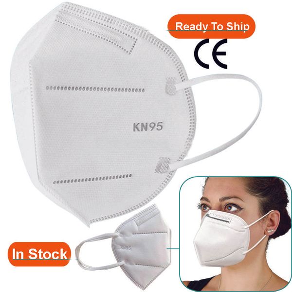 

На складе KN95 маска для лица одноразовый фильтр PM2.5 N95 Ffp2 маски сертификат CE быстрая доставка