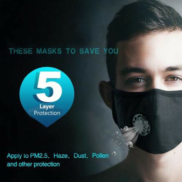 

anti-dust маски маски загрязнения анти рм2,5 лицо с дыхательные клапаны для женщин мужчины j8