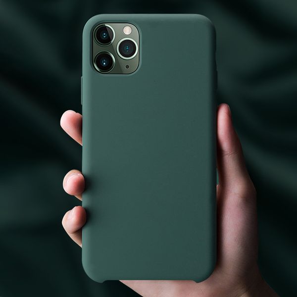 

Официальный Оригинальный Жидкий силиконовый чехол для iPhone 11 Pro Max Cases чехла высоко