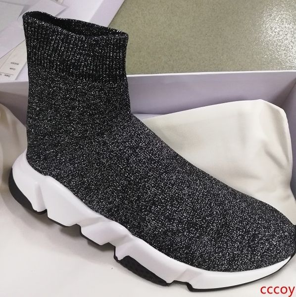 

men's designer sock speed trainer ankle running boots men women slip-on shoes fashion sock sneakers winter party wdding boots with