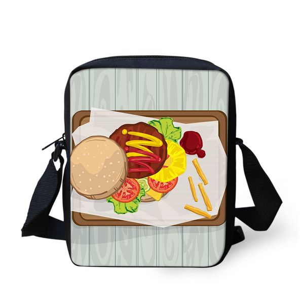 

cartoon hamburger children's cute little messenger bag outdoor leisure women's one shoulder small bag