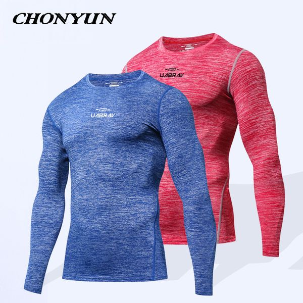 

мужская рубашка спорт compression boldbulding gym футболка фитнес top rashgard с длинным рукавом запуск спортивная верхняя одежда рубашка