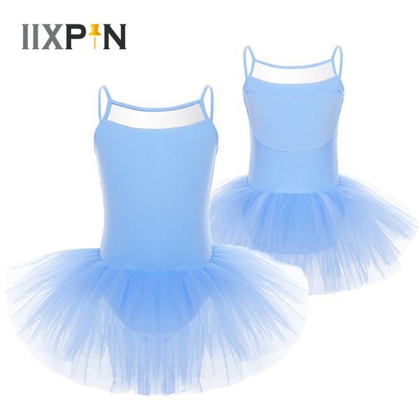 

iixpin ballet tutu dress girls sleeveless tulle ballet dancer leotard dress ballerina kids toddler leotard dancewear kids, Black;red