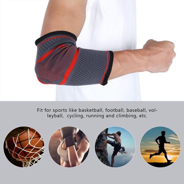 

silicone protective pad protects the elbow knitted breathable fitness elbow 45p