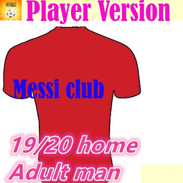

player version messi home soccer jersey 2019 2020 7 coutinho away soccer shirt 9 suarez club football uniform, Black;yellow