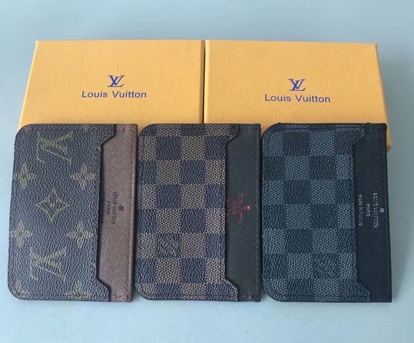 

Men cla ic de ign ca ual credit card id holder hiqh quality leather ultra lim wallet packet bag for man woman keychain