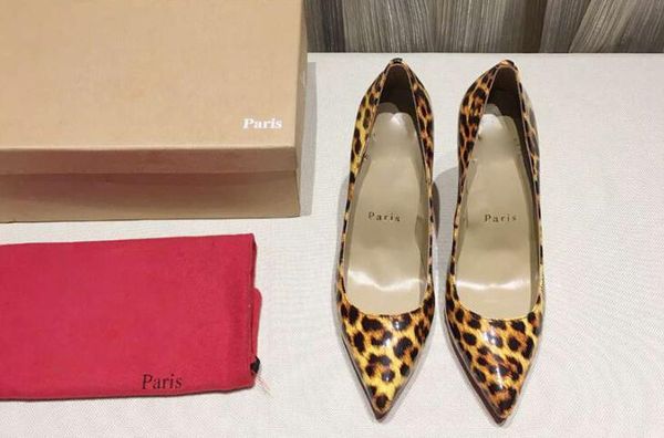 

5a women 6502180 8.5cm/.5cm heels so kate pumps shoes,real leather upper,size 35-40,dhl ing, Black
