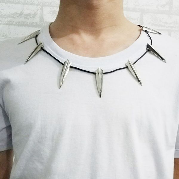 

2018 new black panther necklaces pendants wakanda king t'challa black panther cosplay jewelry accessories for men, Silver