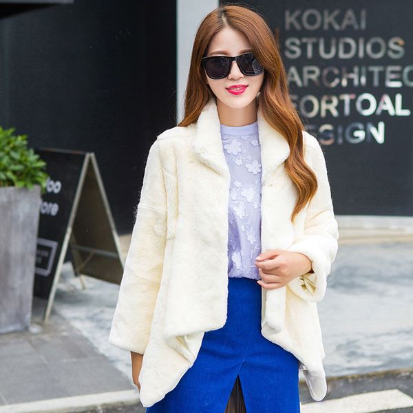 

stand collar whole skin real rex fur winter coat outerwear women thick warm natural fur overcoat 2018 new fashion, Black