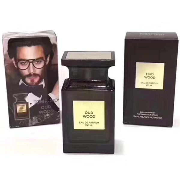 

Герметичный Бренди Духи Oud Wood Men Fragrance Супер пахнут Мужскую Cologne SprayEau De Парфюм 100ML